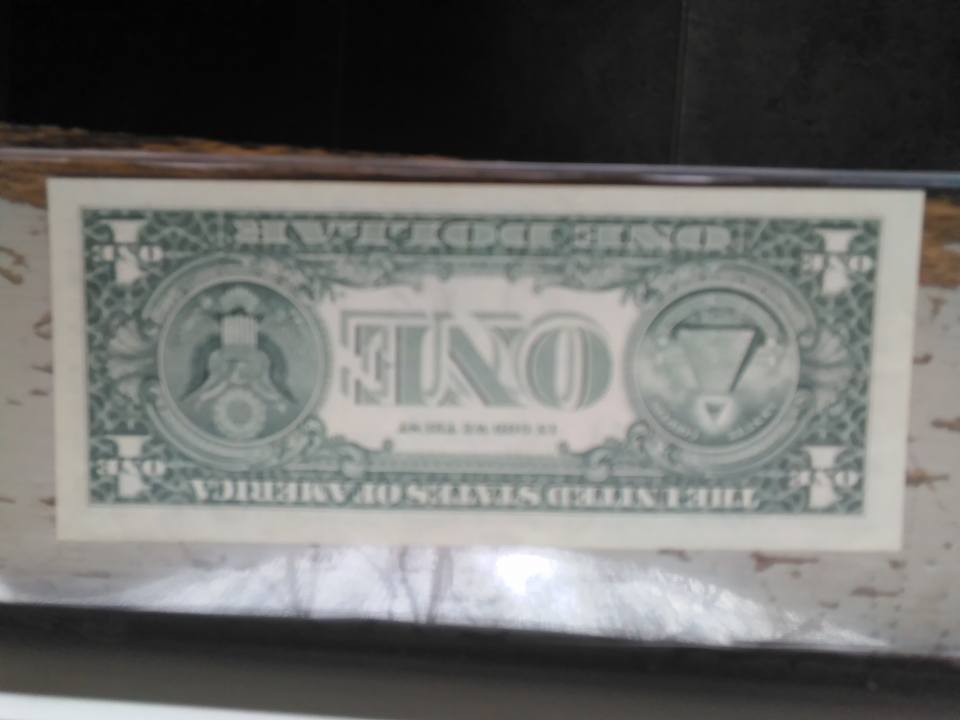 $1.00-1999-US-Dollar-Missing-Green-Treasury-Seal--Can-See-Partial-Stamping